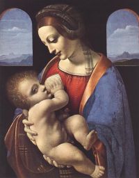 Da Vinci Madonna Litta canvas print