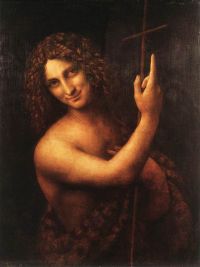 Leinwanddruck von Da Vinci, Johannes der Täufer