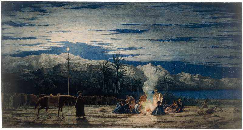 Dadd Richard Artist S Halt In The Desert By Moonlight Ca. 1845 canvas print