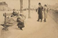 Dagnan Bouveret Pascal Adolphe Jean La Blanchisseuse canvas print