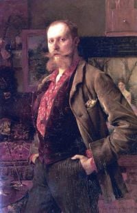 Dagnan Bouveret Pascal Adolphe Jean Porträt von Gustave Courtois 1884