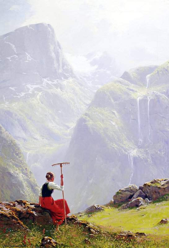 Dahl Hans High In The Mountains canvas print