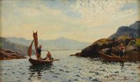 Dahl Hans View From Kleppest Norway 1890 canvas print