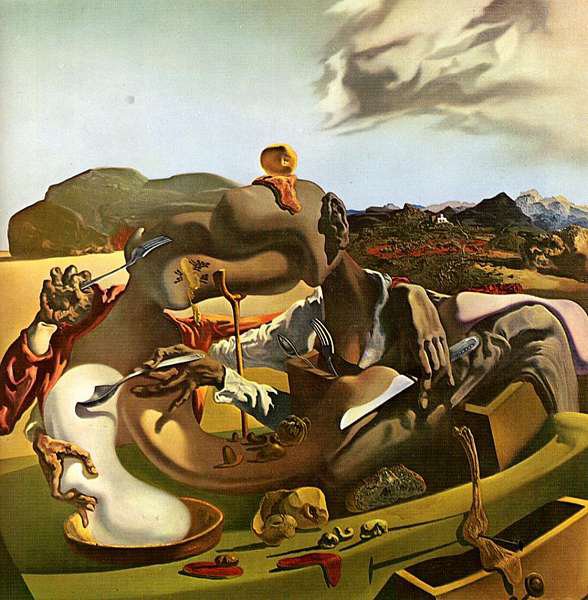 Tableaux sur toile, reproducción de Dalí Canibalismo otoñal