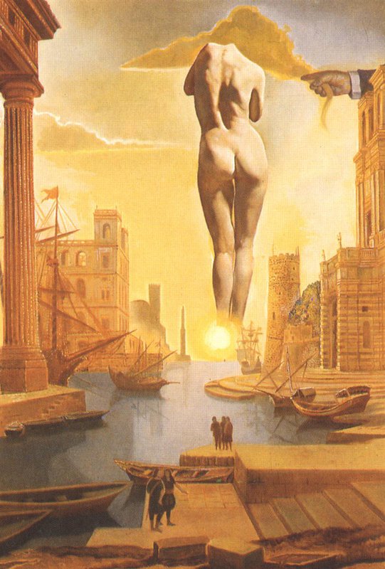 Dali Dali S Hand Drawing Back The Golden Fleece canvas print