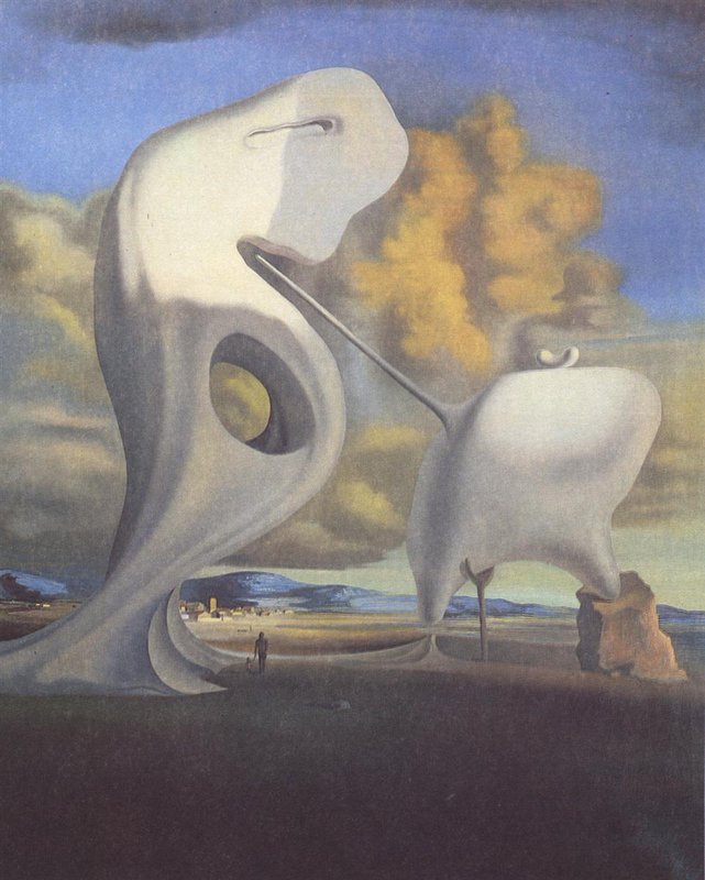 Tableaux sur toile, reproducción de Dalí El ángelus arquitectónico de Millet