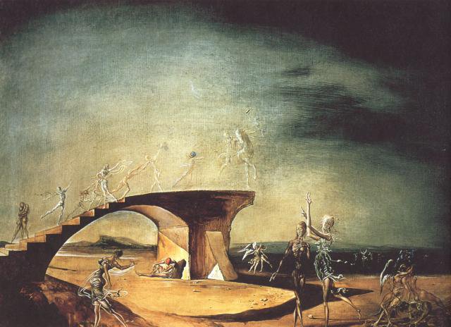 Dali The Broken Bridge And The Dream canvas print