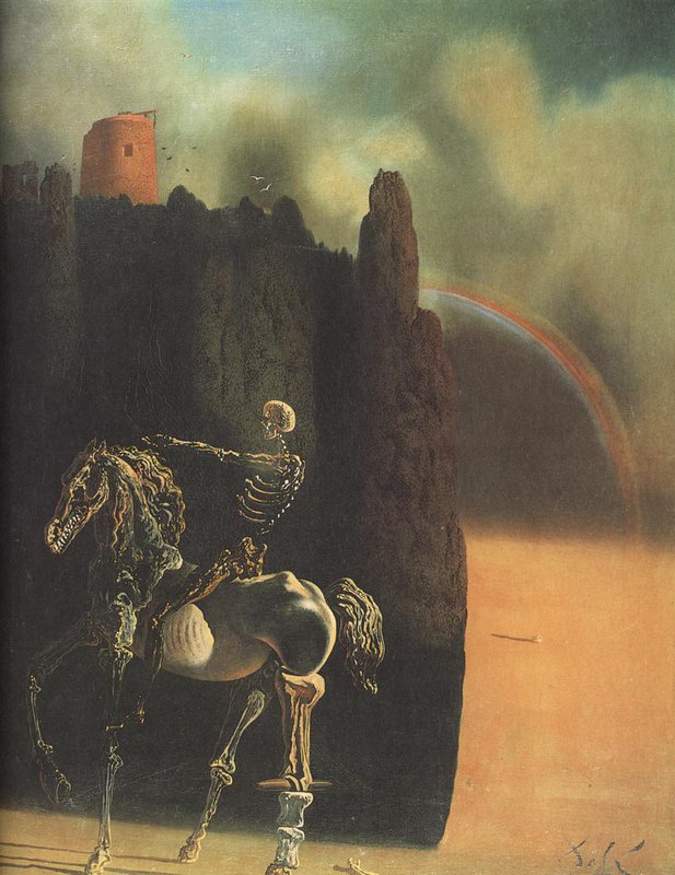 Dali The Horseman Of Death canvas print