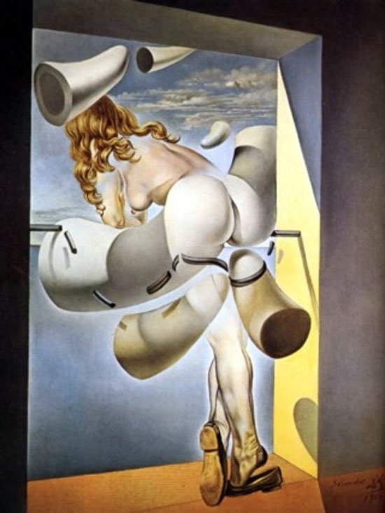 Dali Young Virgin Auto-sodomized By The Horns Of Her Own Chastity canvas print