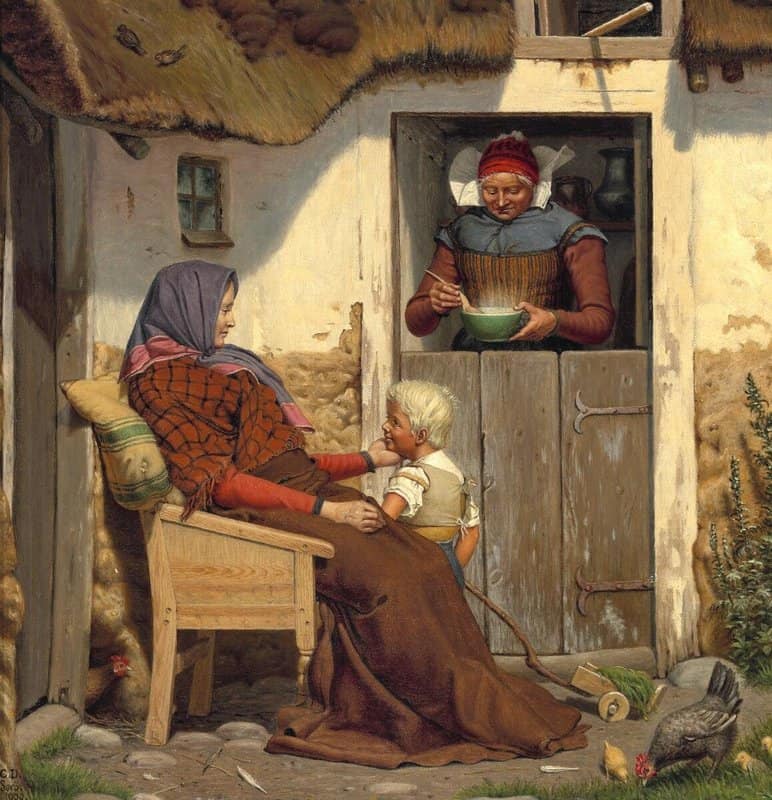 Dalsgaard Christen The First Day Outside After The Illness canvas print