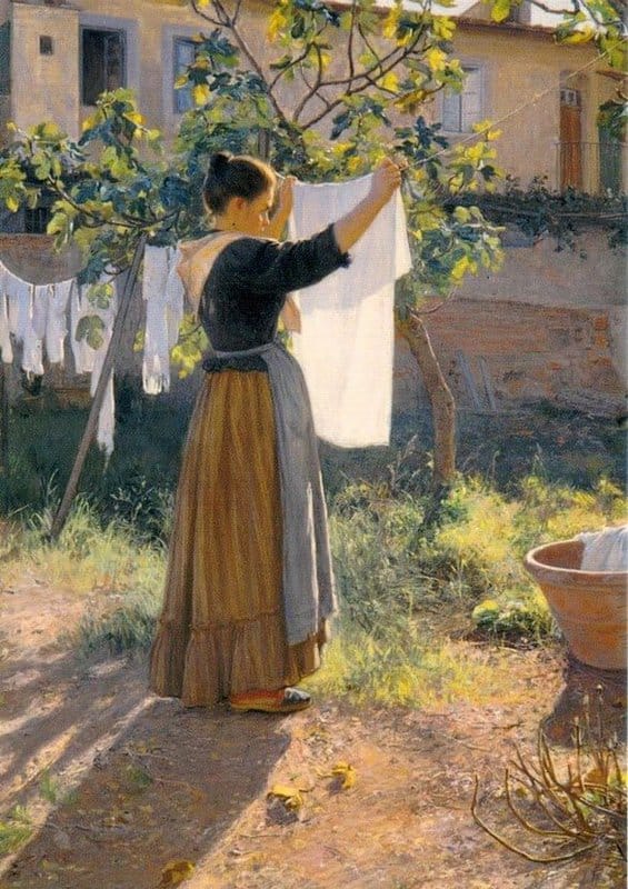 Danielson Gambogi Elin A Sunny Day Aka In The Sun 1900 canvas print