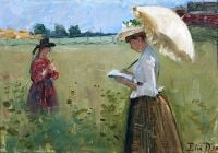 Danielson Gambogi Elin Girls In A Meadow canvas print