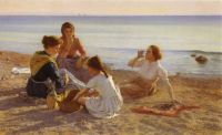 Danielson Gambogi Elin On The Beach 1904