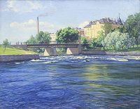 Danielson Gambogi Elin Rapids Bridge canvas print