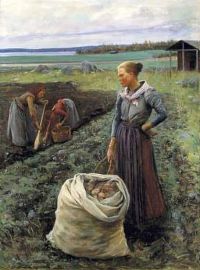 Danielson Gambogi Elin The Landscape Potato Pickers   Down On The Grass