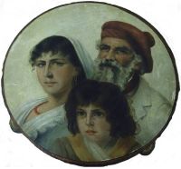Dantan Edouard Joseph Agostina Segatori Edouard Dantan und Jean Pierre ca. 1887