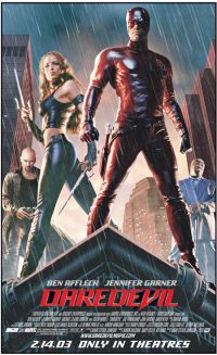 Stampa su tela del poster del film Daredevil