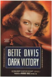 Impresión en lienzo Dark Victory 1939 Movie Poster