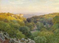 Darnaut Hugo A View Of The Merkenstein Ruins canvas print