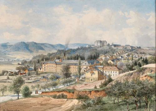 Darnaut Hugo The Tull And Textile Factory And The Monastery Of The Brothers Of Mercy In Letovice Moravi canvas print