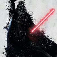 Pintura de salpicaduras de Darth Vader