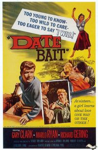 Stampa su tela del poster del film Date Bait 1960