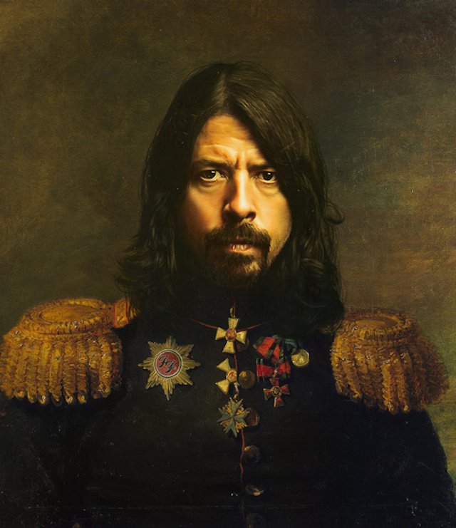 Dave Grohl George Dawe Style canvas print