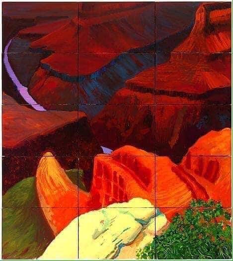 David Hockney Colorado River 1998 canvas print