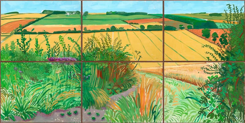 David Hockney La Route De Thwing - The Road To Thwing July 2006 canvas print