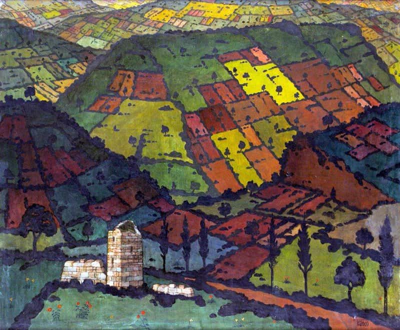 Tableaux sur toile, David Kakabadze Imereti 1917의 복제