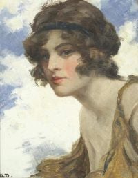 Davidson Allan Douglas Porträt eines Mädchens
