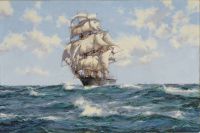 Dawson Montague In The Trade Winds   The American Clipper Ocean Herald canvas print