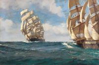 Dawson Montague Passing Ships 1931 canvas print
