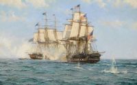 Dawson Montague The Engagement Between The H.m.s. Shannon And The U.s.s. Chesapeake 1st June 1813 Ca. 1946 canvas print