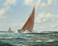 Dawson Montague The English Folkboat Martha Mcgilda Close Hauled In A Fresh Breeze canvas print