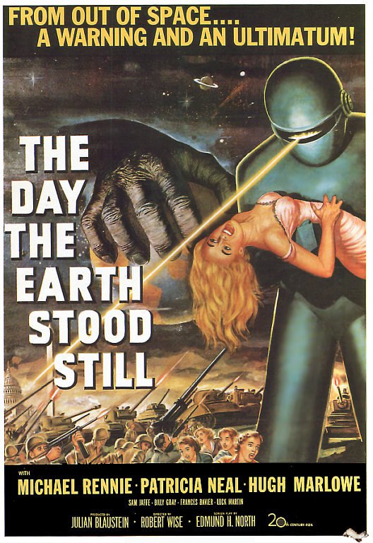 Tableaux sur toile, riproduzione del poster del film Day The Earth Stood Still 1951v2