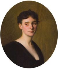 Decamp Joseph Rodefer Porträt von Edith, der Frau des Künstlers, ca. 1895