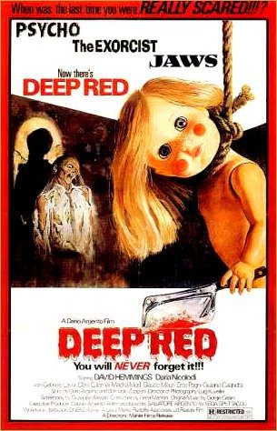 Tableaux sur toile, Deep Red Profondo Rosso 영화 포스터 재현
