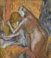 Degas Edgar Apres Le Bain Femme S Essuyant Les Cheveux Ca. 1903 canvas print