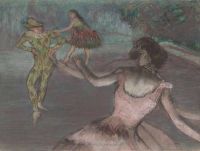 ديغا ادغار هارلكوين وراقصون 1884