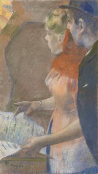 Degas Edgar Dans Les Coulisses Ca. 1882 85