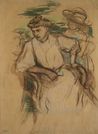 Degas Edgar Jeune Femme Assise canvas print