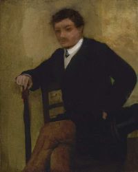 Degas Edgar Portrait D Homme Assis Ca. 1864 68 canvas print