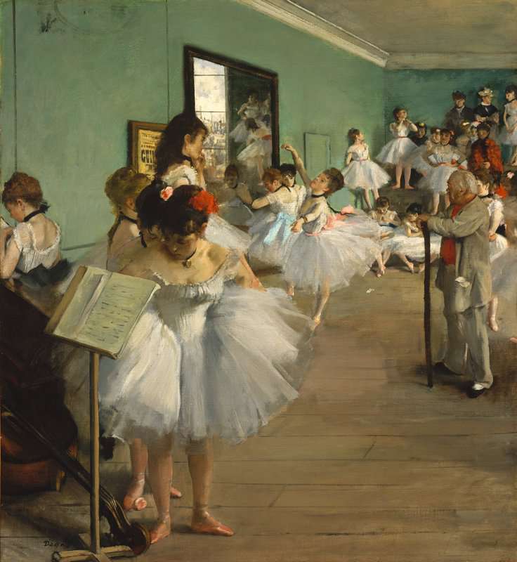 Degas Edgar The Dance Class 1874 canvas print