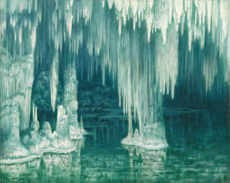 Degouve De Nunques William La Grotte Du Drac Manacor 1901 canvas print