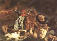 Delacroix Eugene Die Rinde von Dante Dante und Virgil in der Hölle