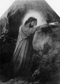 ديلاروش المسيح على جبل الزيتون 1855