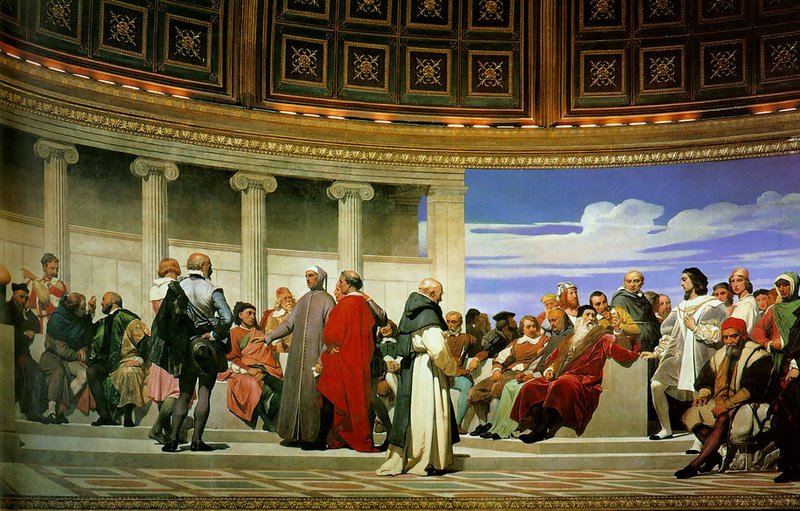 Delaroche Hemicycle Of The Ecole Des Beaux-arts 1814 Right canvas print