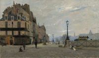 Delpy Hippolyte Camille The Pont Neuf و The Quai Des Orfevres From Place Du Pont Neuf 1875