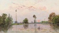 Delpy Hippolyte Camille The Pond At Dusk
